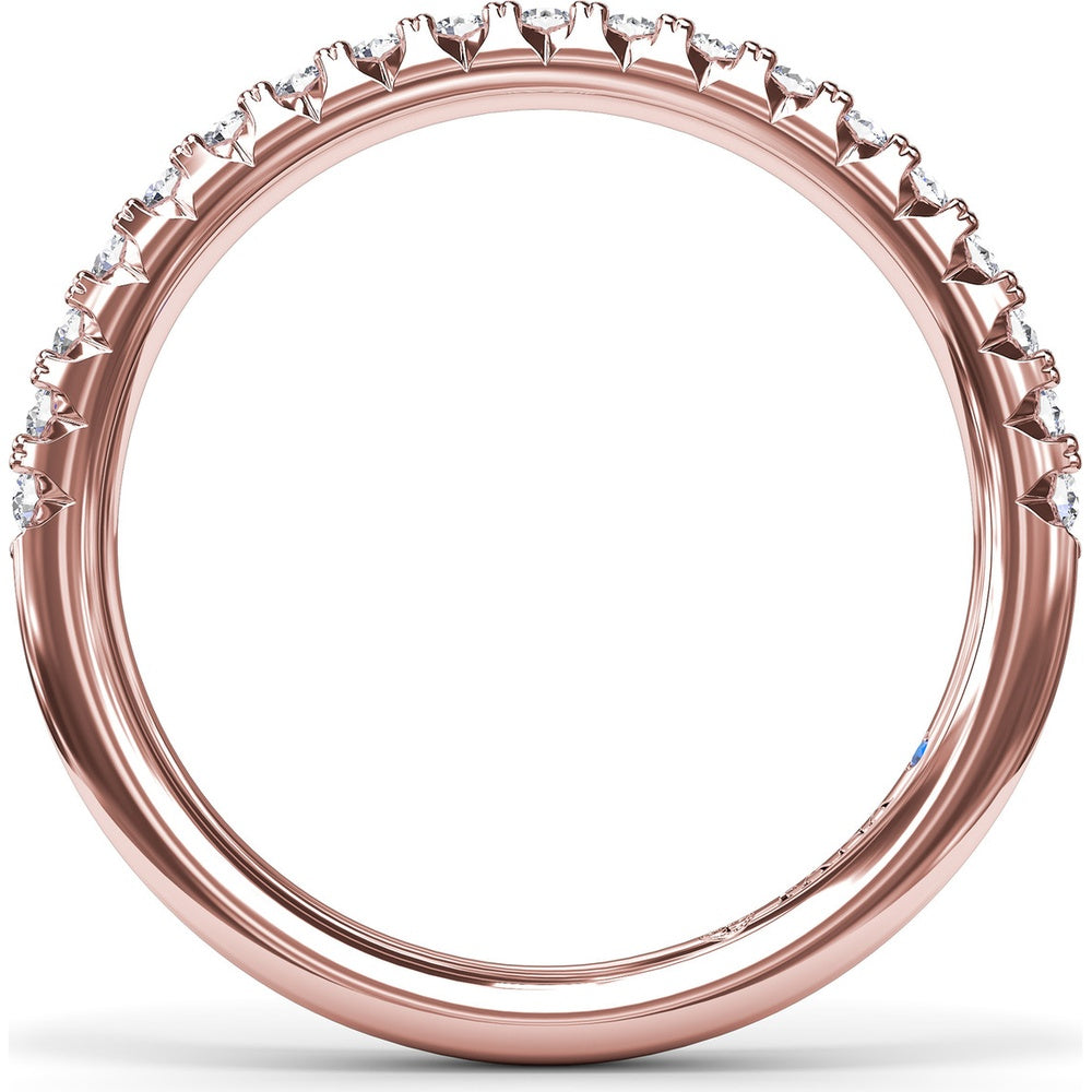 Diamond Wedding Band with Shared-Prong Round Diamonds by Fana - 0.30 Carat Total Diamond Weight
