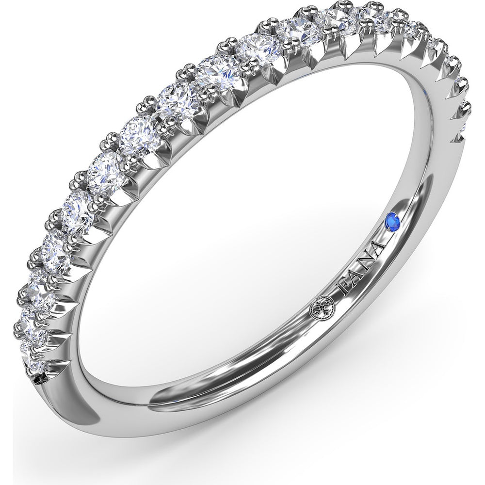 Diamond Wedding Band with Shared-Prong Round Diamonds by Fana - 0.30 Carat Total Diamond Weight