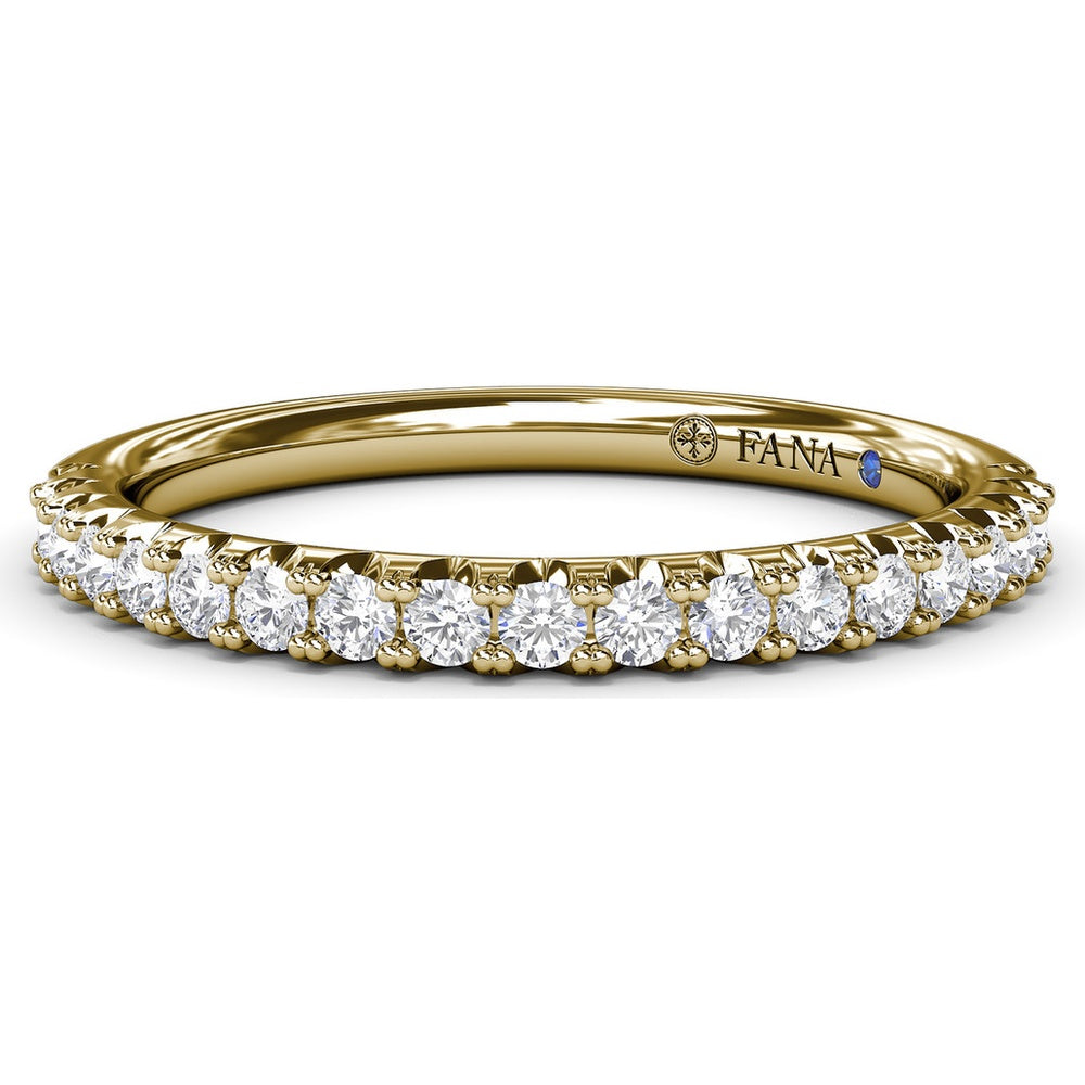 Diamond Wedding Band with Shared-Prong Round Diamonds by Fana - 0.30 Carat Total Diamond Weight