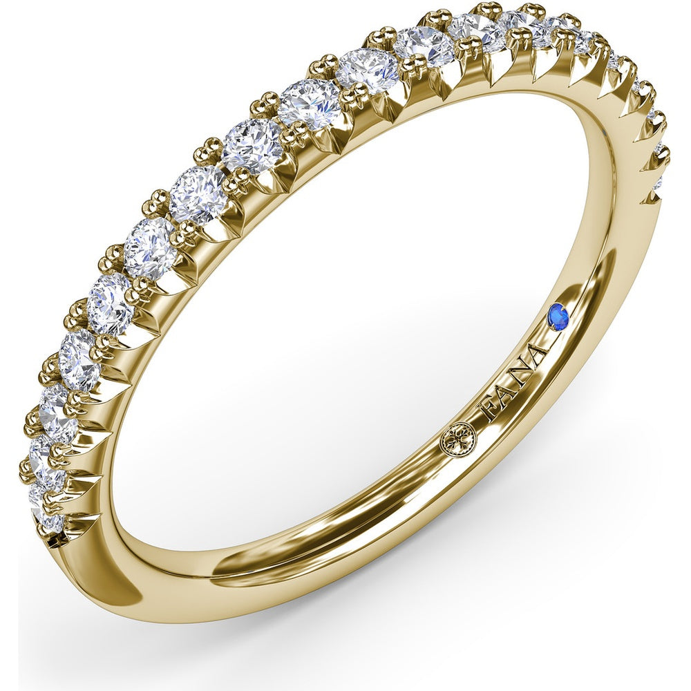 Diamond Wedding Band with Shared-Prong Round Diamonds by Fana - 0.30 Carat Total Diamond Weight