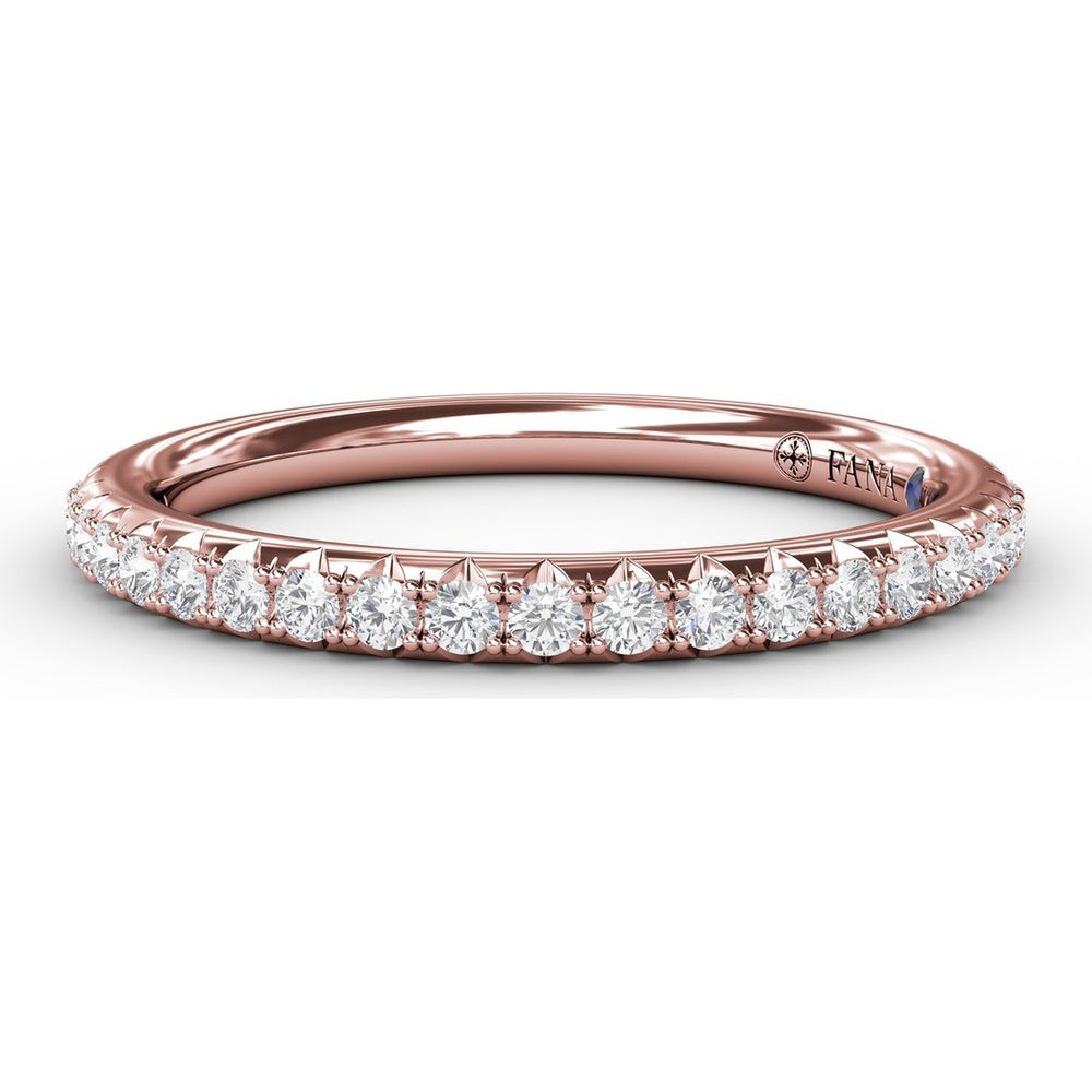 Diamond Wedding Band with Shared-Prong Round Diamonds by Fana - 0.34 Carat Total Diamond Weight