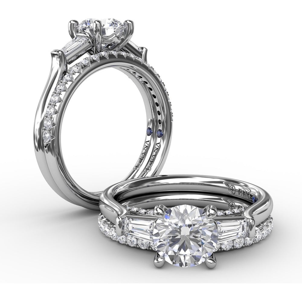 Diamond Wedding Band with Shared-Prong Round Diamonds by Fana - 0.34 Carat Total Diamond Weight