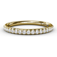Diamond Wedding Band with Shared-Prong Round Diamonds by Fana - 0.34 Carat Total Diamond Weight