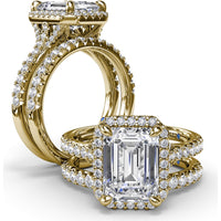 Diamond Wedding Band with Shared-Prong Round Diamonds by Fana - 0.34 Carat Total Diamond Weight