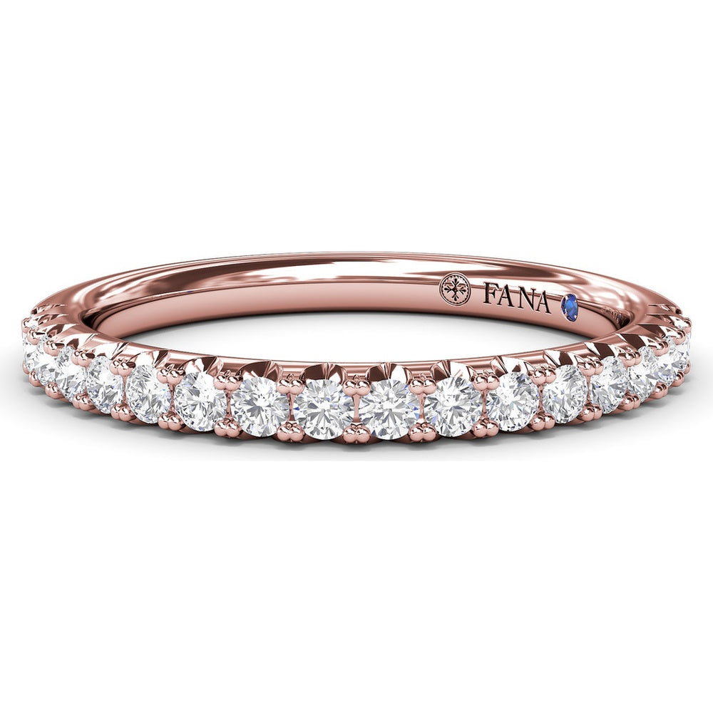 Diamond Wedding Band with Shared-Prong Round Diamonds by Fana - 0.34 Carat Total Diamond Weight