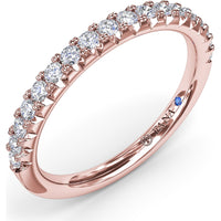 Diamond Wedding Band with Shared-Prong Round Diamonds by Fana - 0.34 Carat Total Diamond Weight