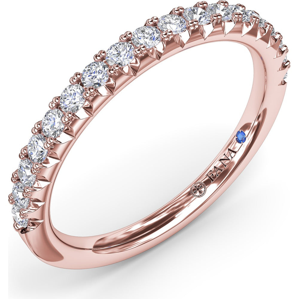 Diamond Wedding Band with Shared-Prong Round Diamonds by Fana - 0.34 Carat Total Diamond Weight