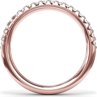 Diamond Wedding Band with Shared-Prong Round Diamonds by Fana - 0.34 Carat Total Diamond Weight