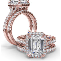 Diamond Wedding Band with Shared-Prong Round Diamonds by Fana - 0.34 Carat Total Diamond Weight
