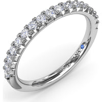 Diamond Wedding Band with Shared-Prong Round Diamonds by Fana - 0.34 Carat Total Diamond Weight