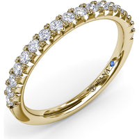 Diamond Wedding Band with Shared-Prong Round Diamonds by Fana - 0.34 Carat Total Diamond Weight