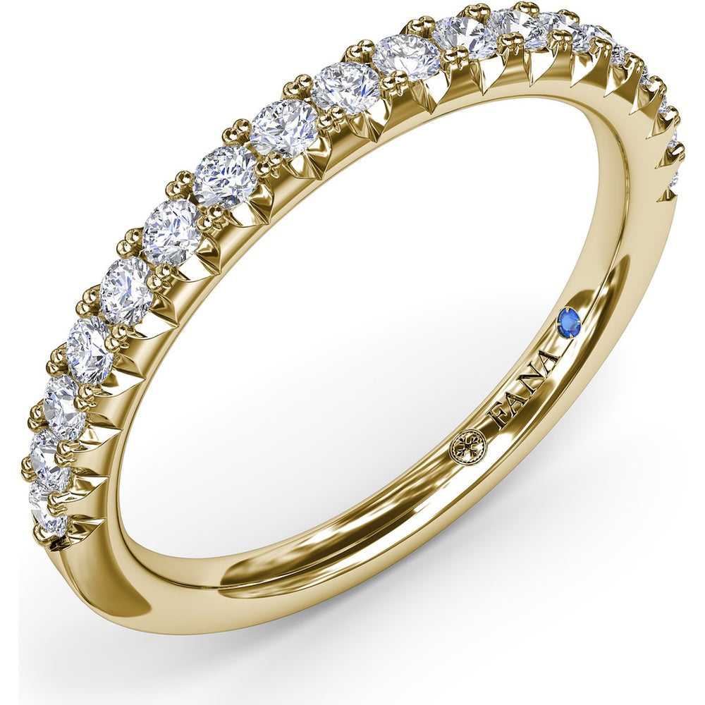 Diamond Wedding Band with Shared-Prong Round Diamonds by Fana - 0.34 Carat Total Diamond Weight