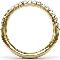 Diamond Wedding Band with Shared-Prong Round Diamonds by Fana - 0.34 Carat Total Diamond Weight
