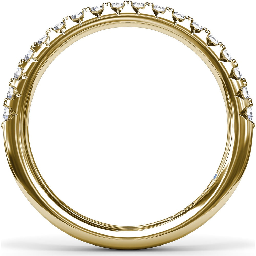 Diamond Wedding Band with Shared-Prong Round Diamonds by Fana - 0.34 Carat Total Diamond Weight