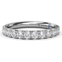 Diamond Wedding Band with Shared-Prong Round Diamonds by Fana - 0.34 Carat Total Diamond Weight