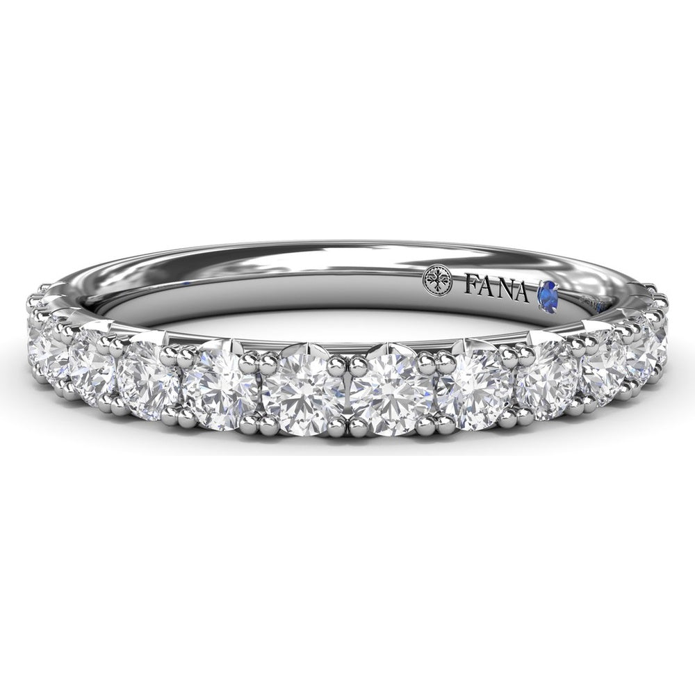 Diamond Wedding Band with Shared-Prong Round Diamonds by Fana - 0.34 Carat Total Diamond Weight
