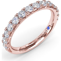 Diamond Wedding Band with Shared-Prong Round Diamonds by Fana - 0.34 Carat Total Diamond Weight