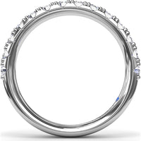 Diamond Wedding Band with Shared-Prong Round Diamonds by Fana - 0.34 Carat Total Diamond Weight