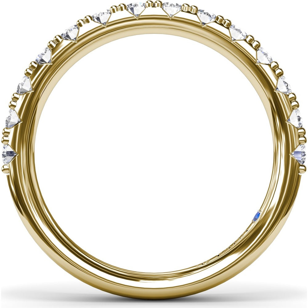 Diamond Wedding Band with Shared-Prong Round Diamonds by Fana - 0.34 Carat Total Diamond Weight