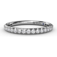 Diamond Wedding Band with Shared-Prong Round Diamonds by Fana - 0.38 Carat Total Diamond Weight