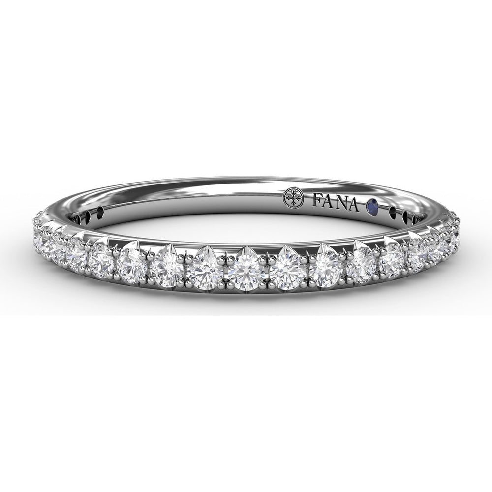 Diamond Wedding Band with Shared-Prong Round Diamonds by Fana - 0.38 Carat Total Diamond Weight