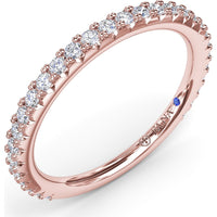 Diamond Wedding Band with Shared-Prong Round Diamonds by Fana - 0.41 Carat Total Diamond Weight