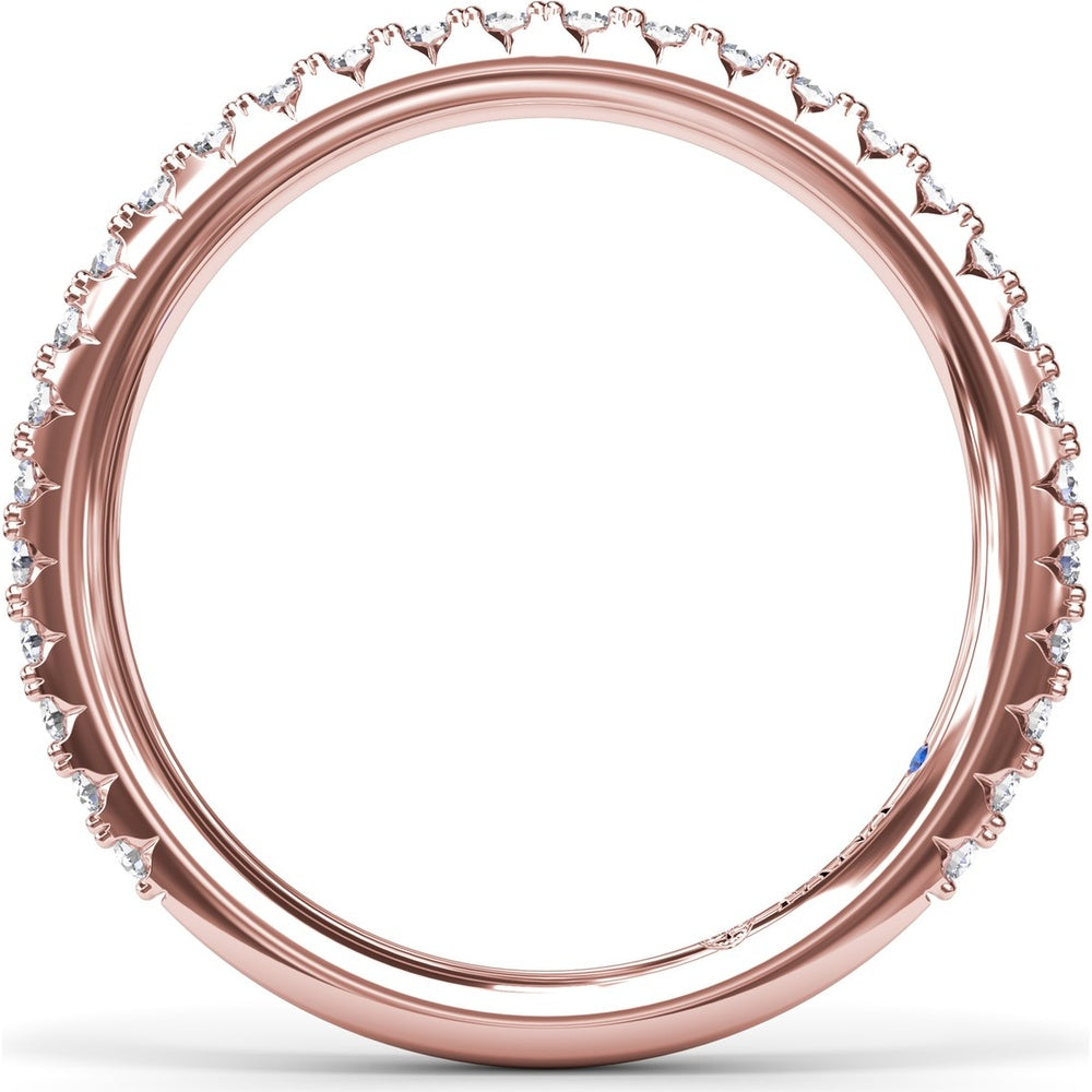 Diamond Wedding Band with Shared-Prong Round Diamonds by Fana - 0.41 Carat Total Diamond Weight