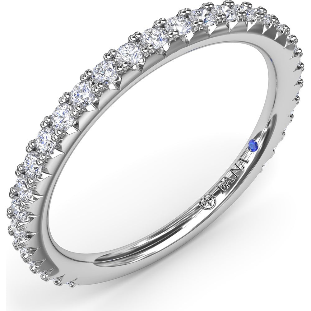 Diamond Wedding Band with Shared-Prong Round Diamonds by Fana - 0.41 Carat Total Diamond Weight