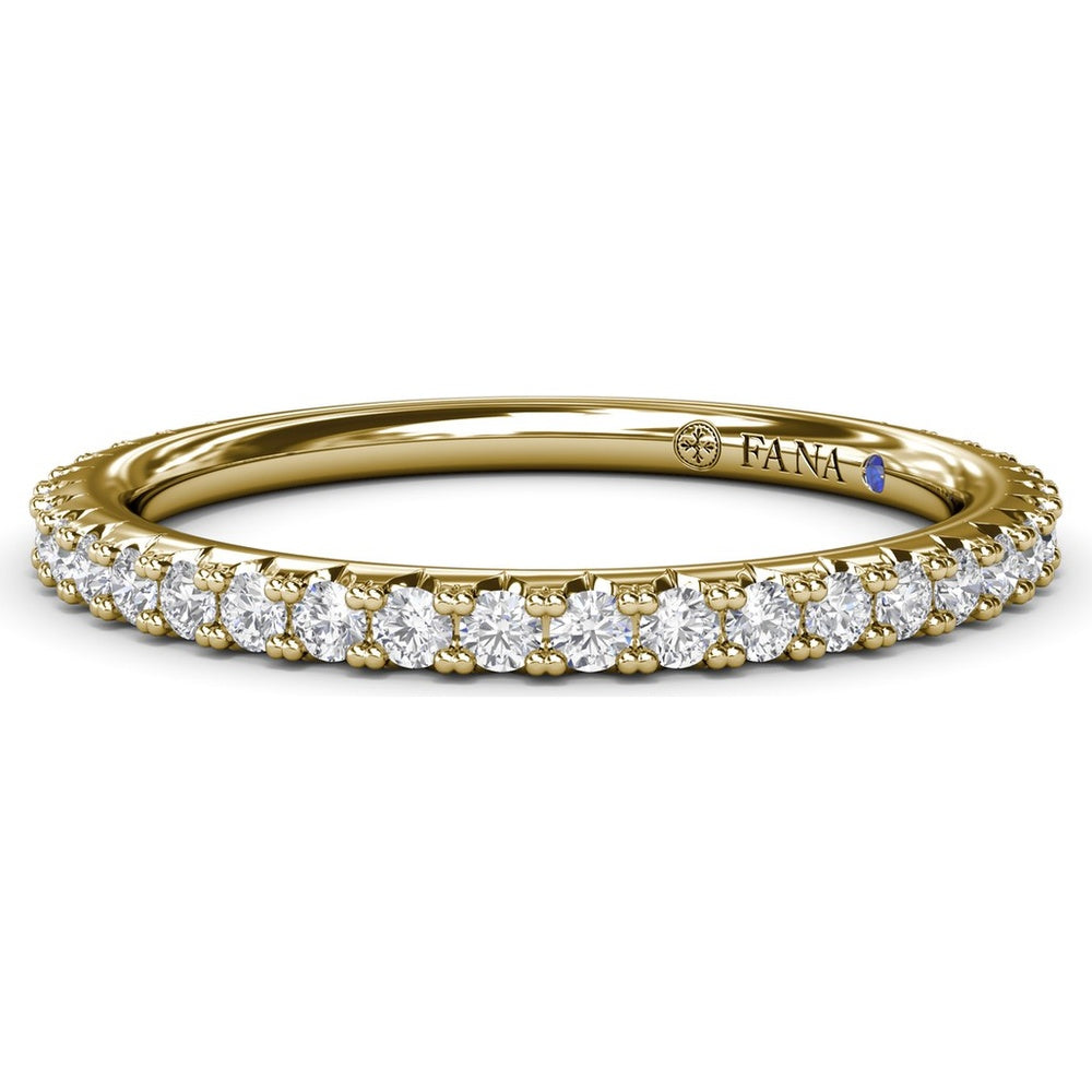 Diamond Wedding Band with Shared-Prong Round Diamonds by Fana - 0.41 Carat Total Diamond Weight