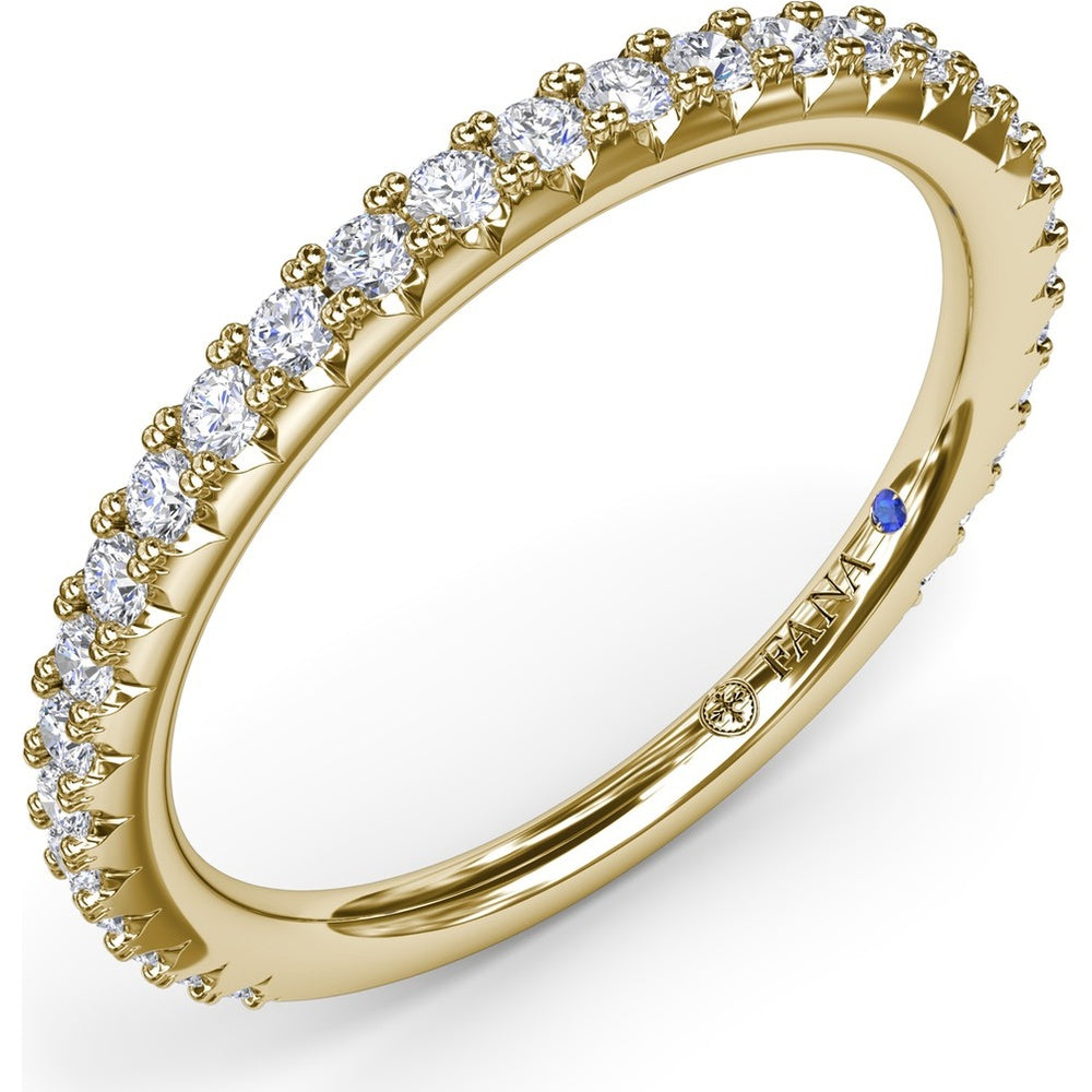 Diamond Wedding Band with Shared-Prong Round Diamonds by Fana - 0.41 Carat Total Diamond Weight