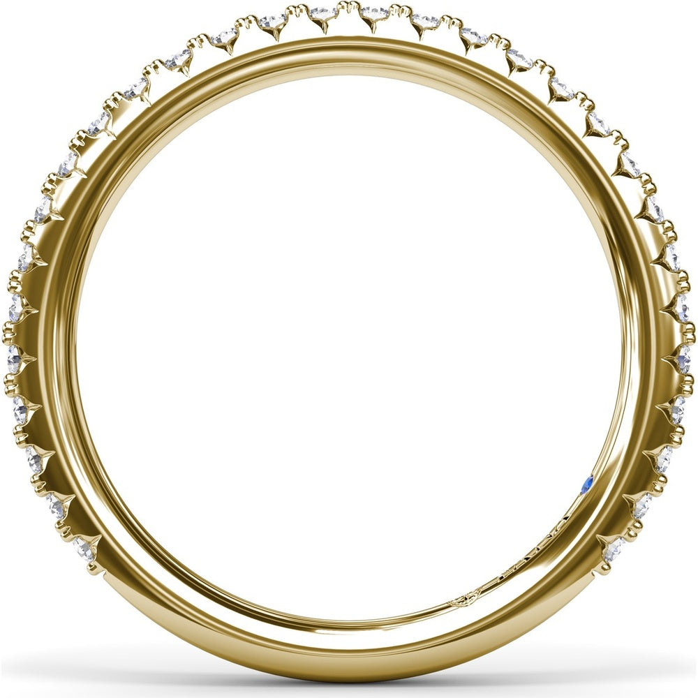 Diamond Wedding Band with Shared-Prong Round Diamonds by Fana - 0.41 Carat Total Diamond Weight