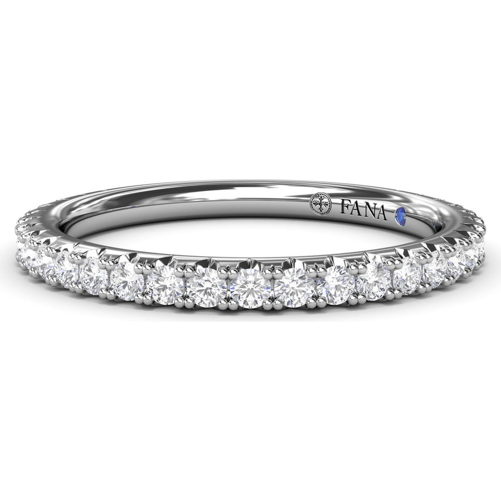 Diamond Wedding Band with Shared-Prong Round Diamonds by Fana - 0.43 Carat Total Diamond Weight
