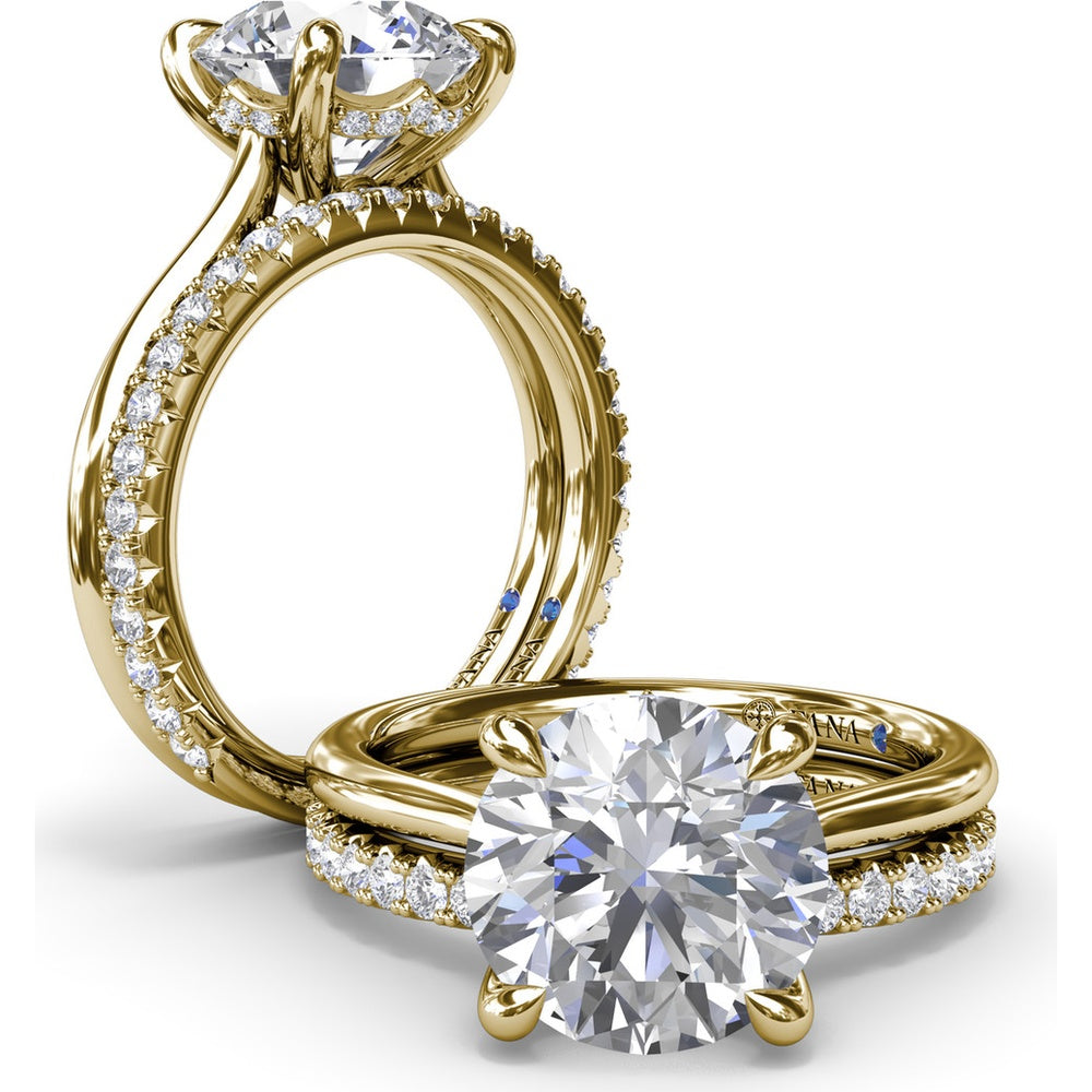 Diamond Wedding Band with Shared-Prong Round Diamonds by Fana - 0.43 Carat Total Diamond Weight