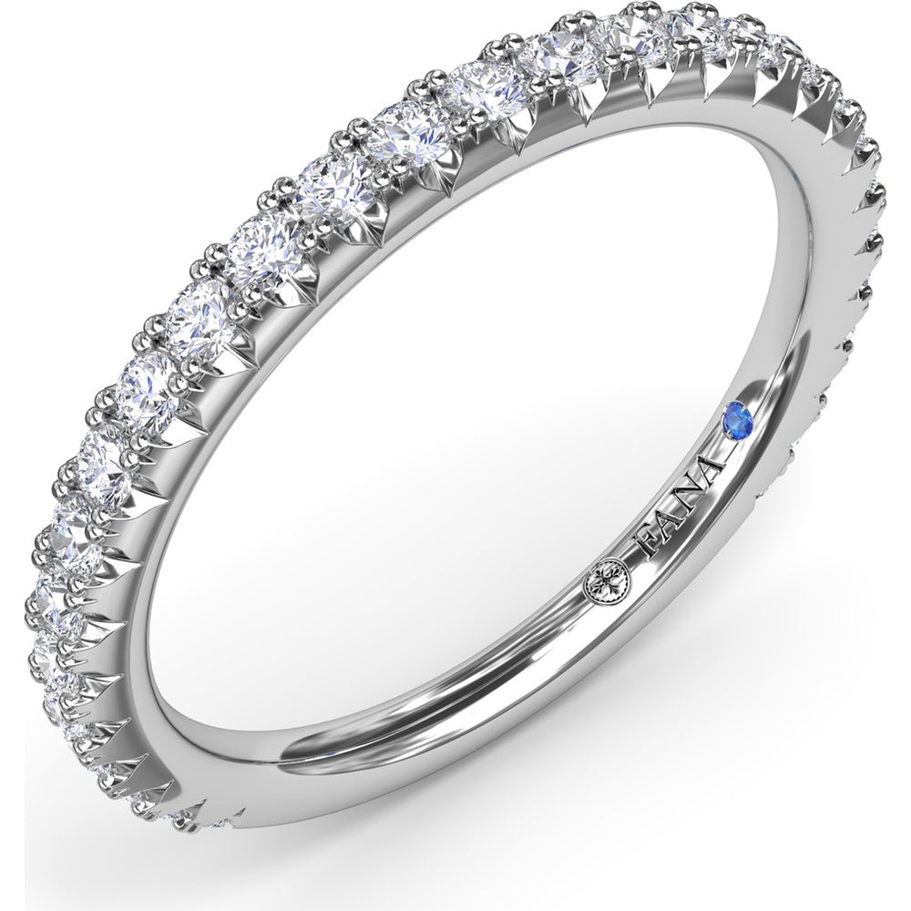 Diamond Wedding Band with Shared-Prong Round Diamonds by Fana - 0.43 Carat Total Diamond Weight