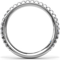 Diamond Wedding Band with Shared-Prong Round Diamonds by Fana - 0.43 Carat Total Diamond Weight