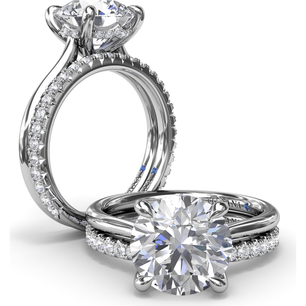 Diamond Wedding Band with Shared-Prong Round Diamonds by Fana - 0.43 Carat Total Diamond Weight