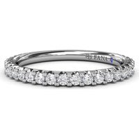 Diamond Wedding Band with Shared-Prong Round Diamonds by Fana - 0.43 Carat Total Diamond Weight