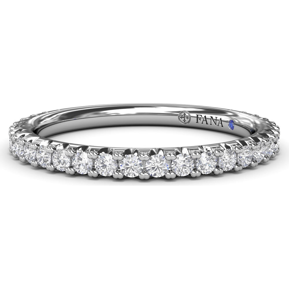 Diamond Wedding Band with Shared-Prong Round Diamonds by Fana - 0.43 Carat Total Diamond Weight