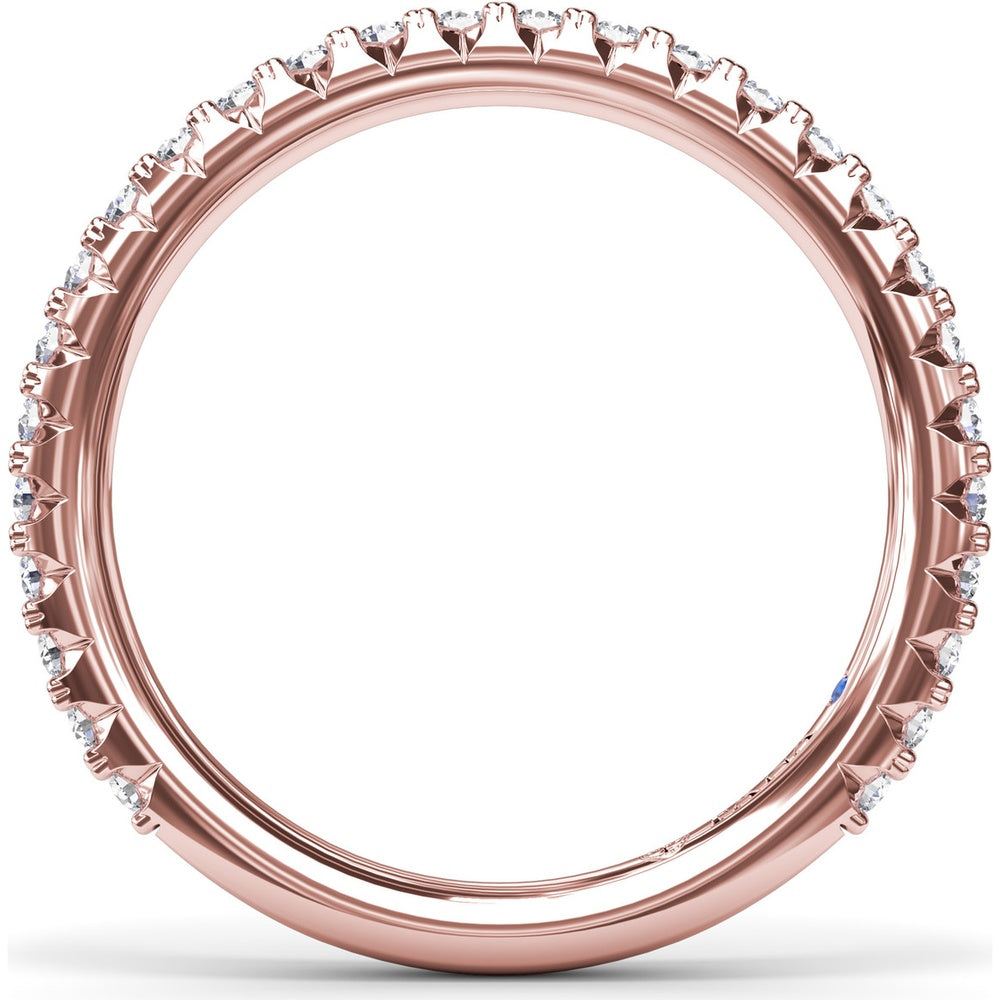 Diamond Wedding Band with Shared-Prong Round Diamonds by Fana - 0.43 Carat Total Diamond Weight