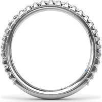 Diamond Wedding Band with Shared-Prong Round Diamonds by Fana - 0.43 Carat Total Diamond Weight