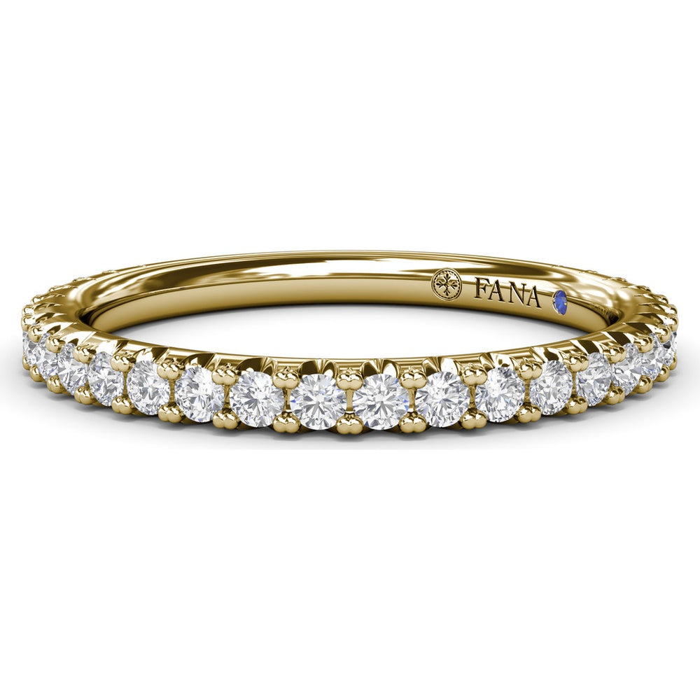 Diamond Wedding Band with Shared-Prong Round Diamonds by Fana - 0.43 Carat Total Diamond Weight