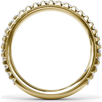 Diamond Wedding Band with Shared-Prong Round Diamonds by Fana - 0.43 Carat Total Diamond Weight