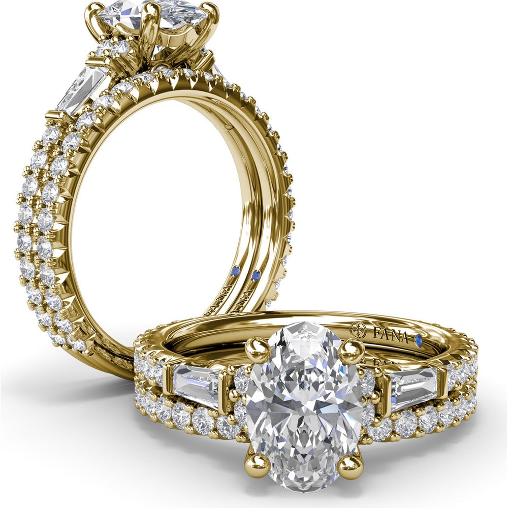 Diamond Wedding Band with Shared-Prong Round Diamonds by Fana - 0.43 Carat Total Diamond Weight
