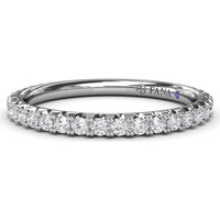 Diamond Wedding Band with Shared-Prong Round Diamonds by Fana - 0.43 Carat Total Diamond Weight