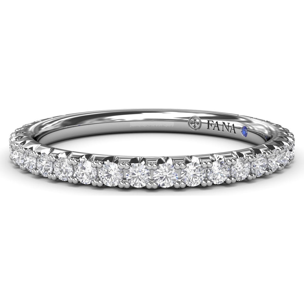 Diamond Wedding Band with Shared-Prong Round Diamonds by Fana - 0.43 Carat Total Diamond Weight