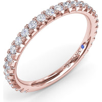 Diamond Wedding Band with Shared-Prong Round Diamonds by Fana - 0.43 Carat Total Diamond Weight