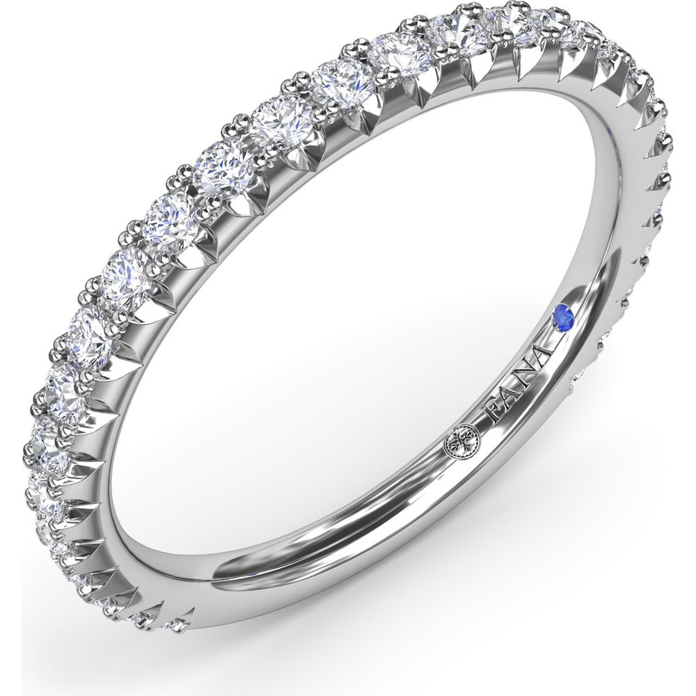 Diamond Wedding Band with Shared-Prong Round Diamonds by Fana - 0.43 Carat Total Diamond Weight