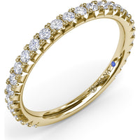 Diamond Wedding Band with Shared-Prong Round Diamonds by Fana - 0.43 Carat Total Diamond Weight