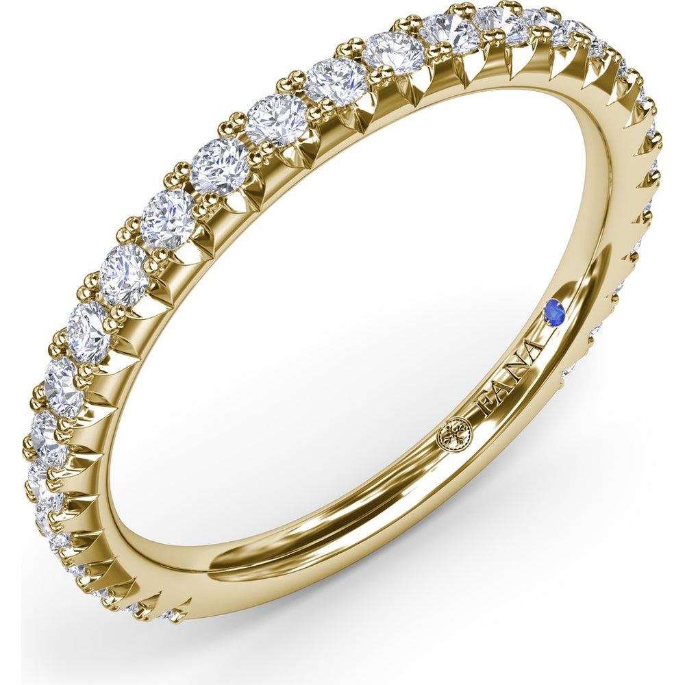 Diamond Wedding Band with Shared-Prong Round Diamonds by Fana - 0.43 Carat Total Diamond Weight