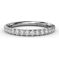 Diamond Wedding Band with Shared-Prong Round Diamonds by Fana - 0.44 Carat Total Diamond Weight